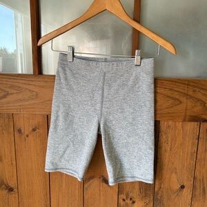 ALO Yoga Alolux High Waist Me-Time Light Heather Gray Shorts